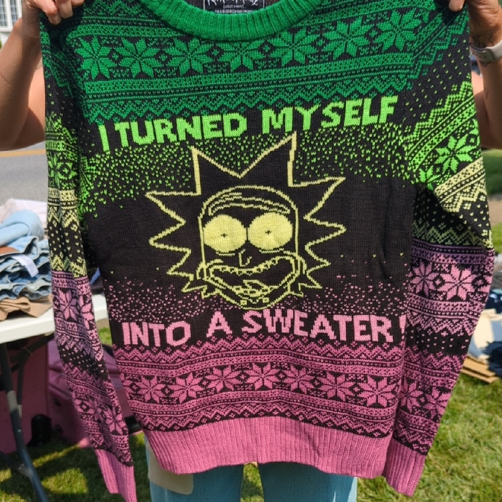 Rick and Morty Ugly Christmas Sweater
